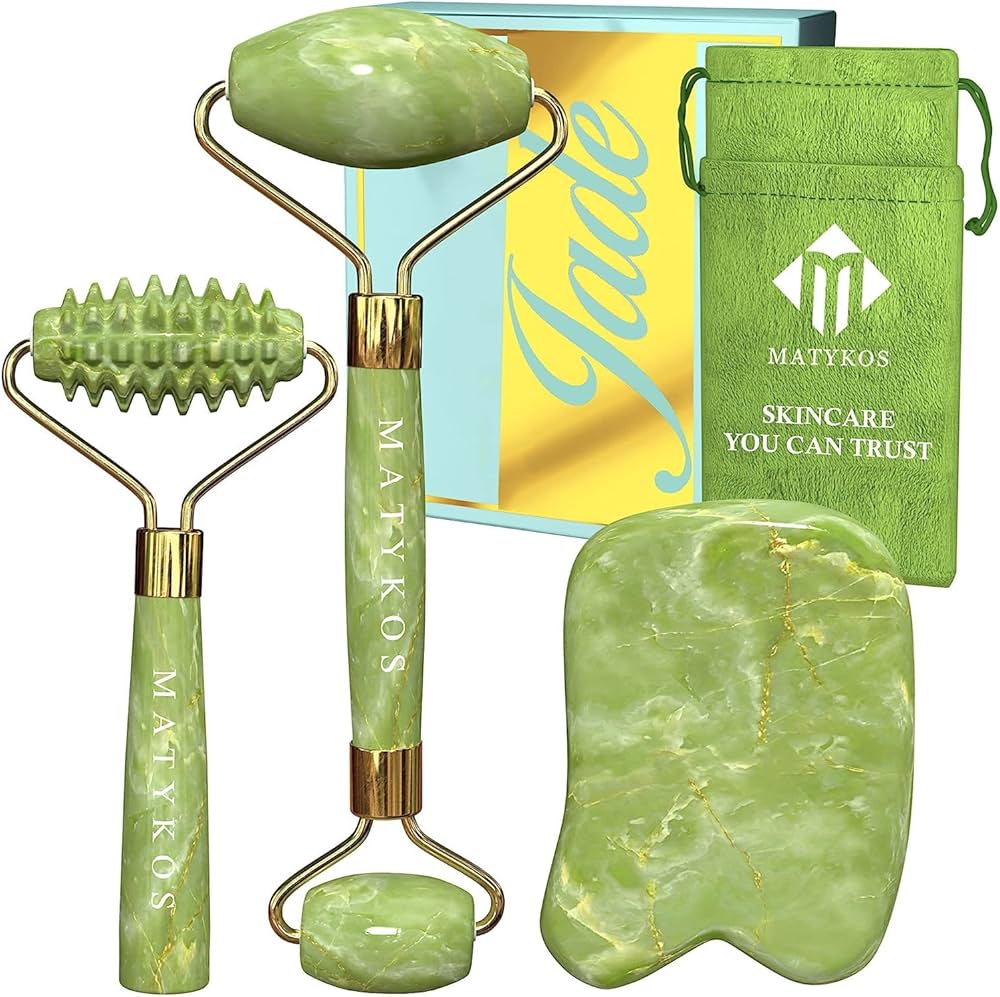 Jade Roller and Gua Sha Set